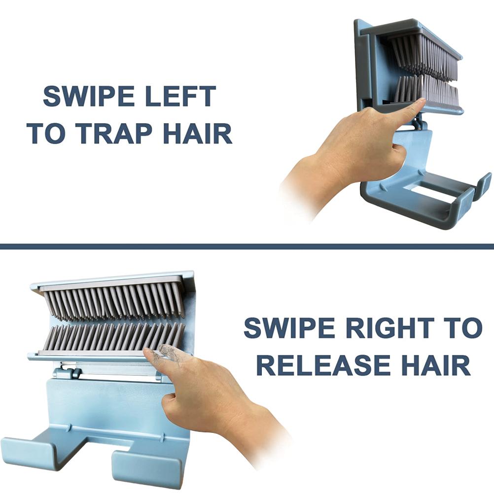 Hair Catcher Shower Wall Detachable Hair Collector Wall Mount Hair Trap for Shower Drain Hair