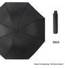 Large Automatic Windproof Umbrella: Dual Use for Sun and Rain, Black Glue Sunshade