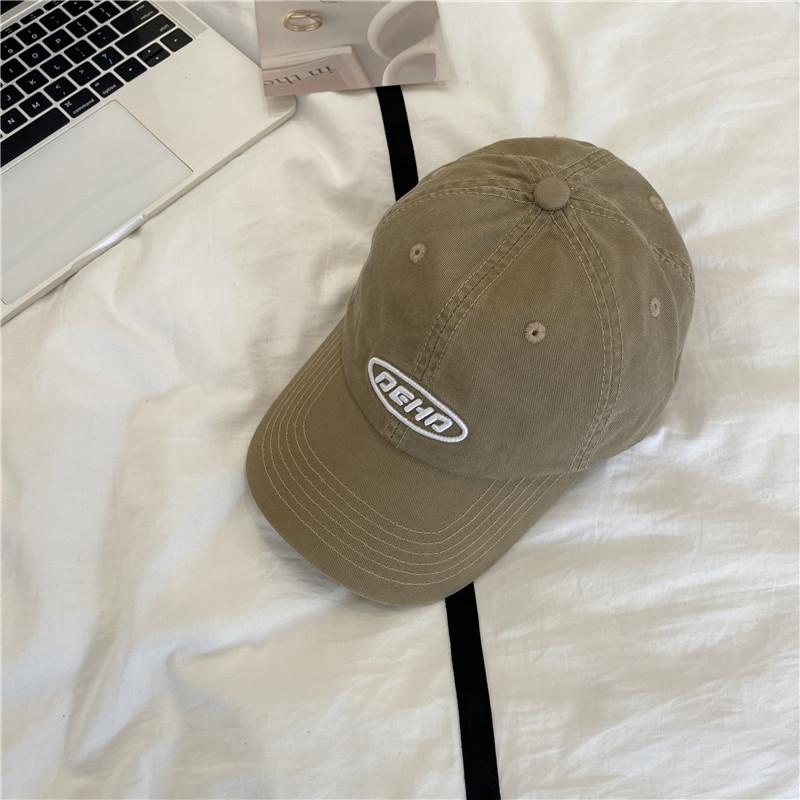 High Quality Hat Washed Cotton Cap Men and Women Couples Versatile Spring and Summer Letter Embroidery Soft Top Baseball Cap