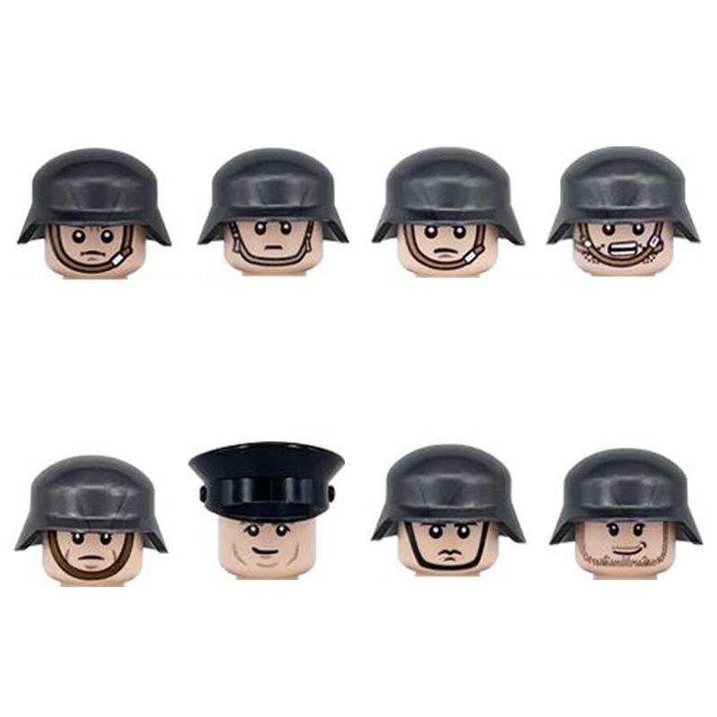 WW2 Military Germany Motorcycle Accessorie Building Blocks WW2 Army Soldiers Rifle Vehicle Model Weapon Bricks Toys for