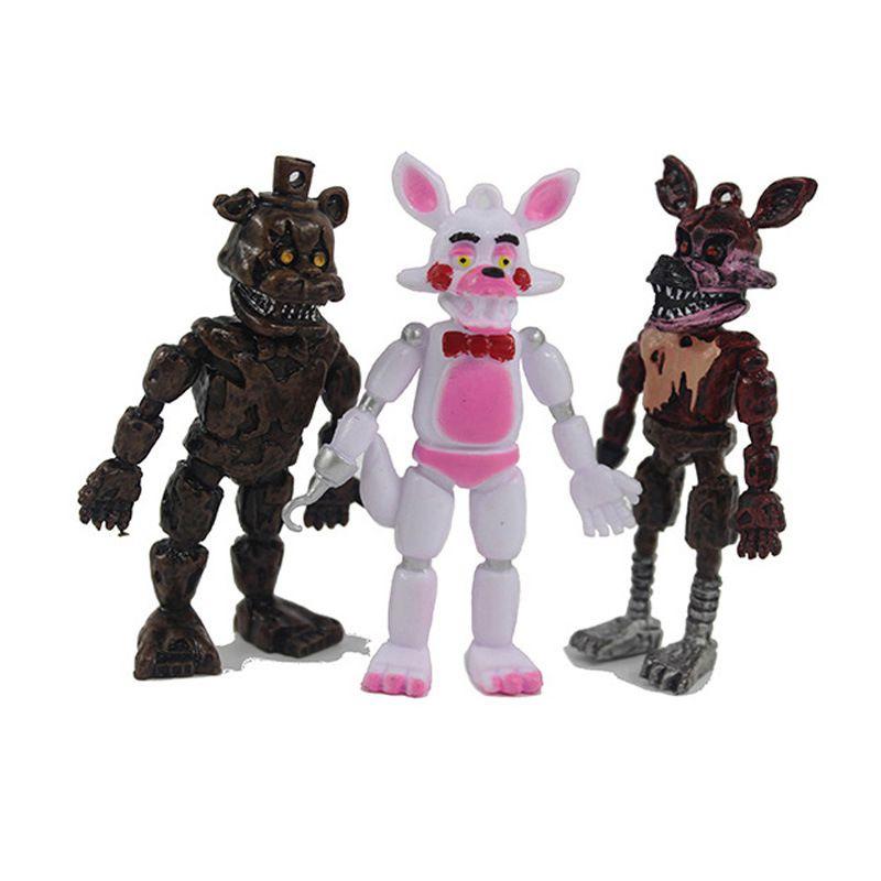 Collection de 6 Mini Figurines Fnaf Five Nights At Freddy's Cadeau Enfant Jouet