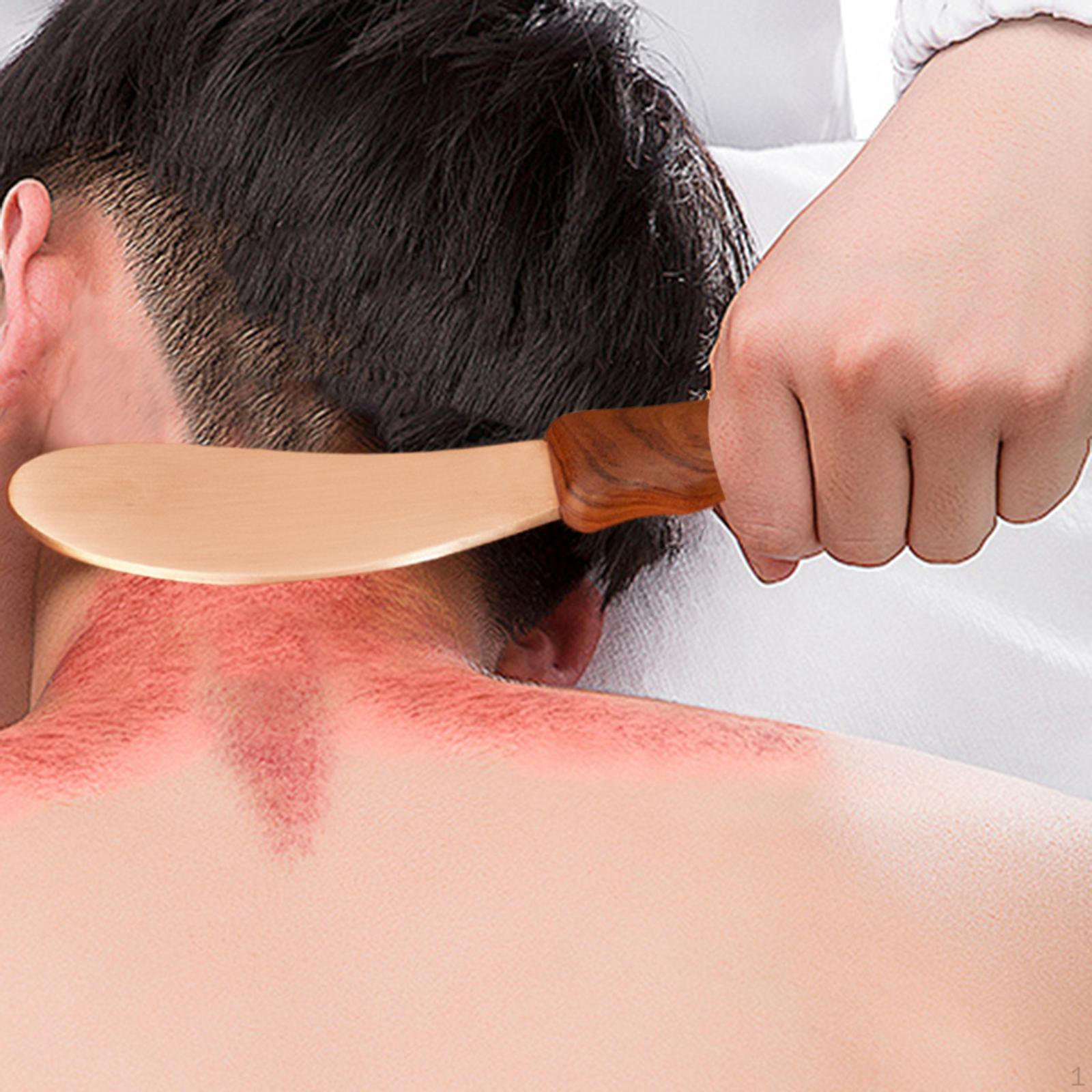

Wood Gua Sha Scraping Massage Tool Guasha Board Gift Handheld Smooth Surface Full Body Use