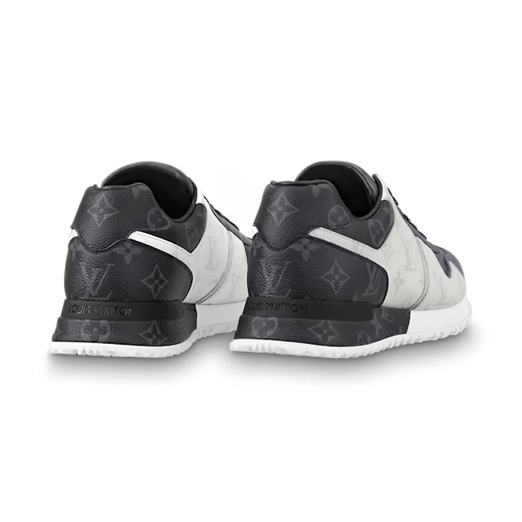 Louis Vuitton Run Away Sneakers 'White Monogram Ice And Dark Gray Monogram' 1A8UZJ
