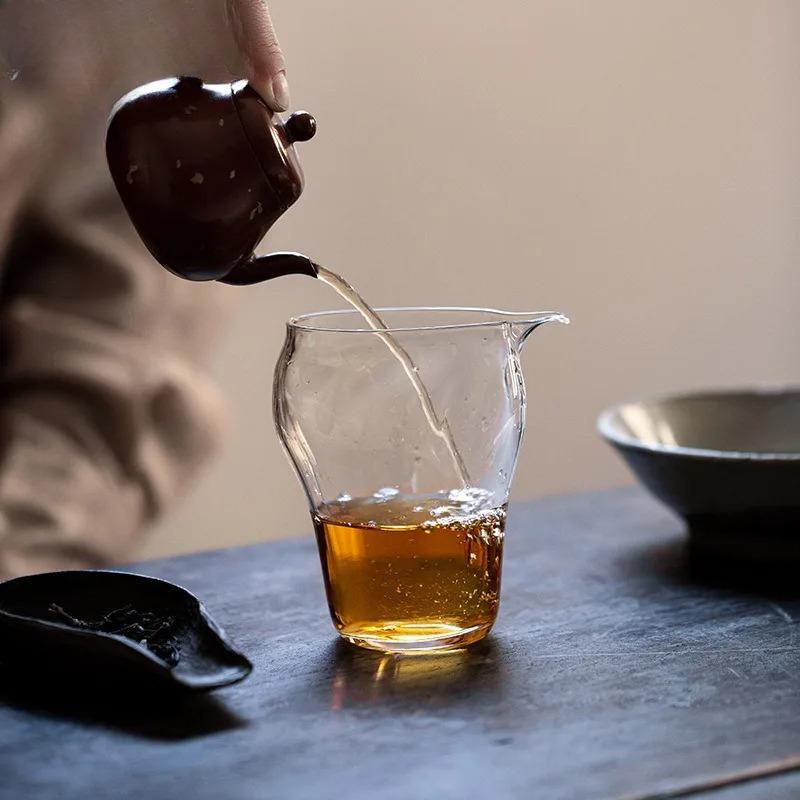 370ml High Borosilicate Heat-resistant Glass Eagle Beak Tea Pitcher Pour Tea Cha Hai Dispenser Justice Cup Fair Mug Cafe Supplie