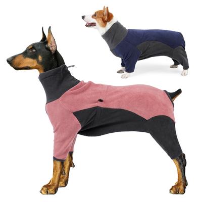 Ropa de lana para perros, mono grueso y cálido para mascotas, para perros pequeños y grandes, Jersey suave a prueba de viento, abrigo para cachorros, traje ajustable