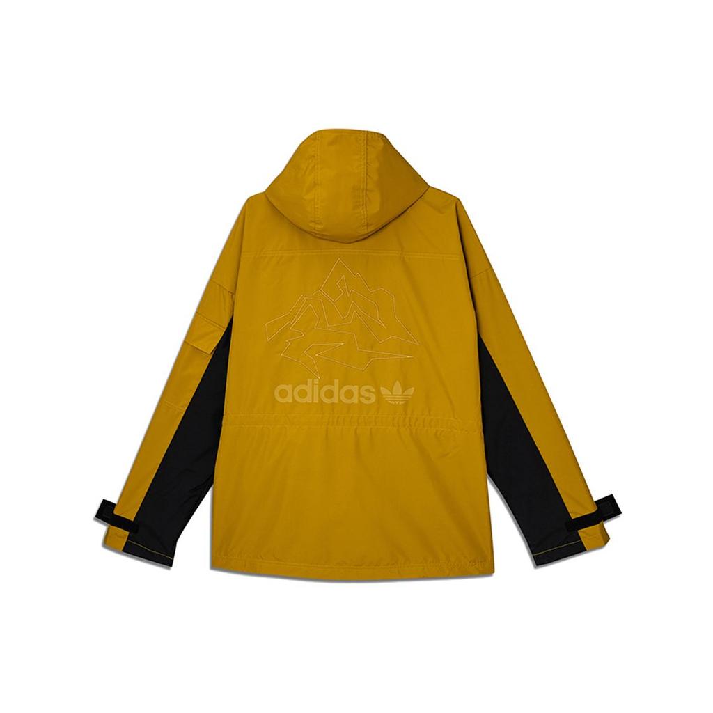Adidas Originals Adv Jacket Colorblock Windproof Hooded Sport Men Jackets Spice-Yellow GV0928