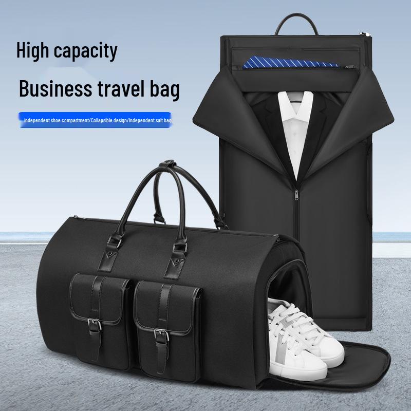 Men's Large Capacity Travel Suit Bag, Multifunctional and Foldable.