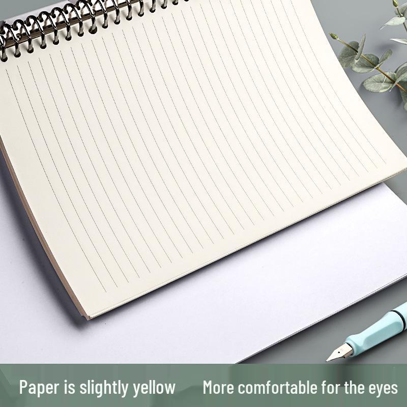 B5/A5 Refillable Loose-Leaf Notebooks - 26/20 Hole Detachable Paper, Horizontal Line & Grid for Postgraduate Entrance Exam Note-Taking.