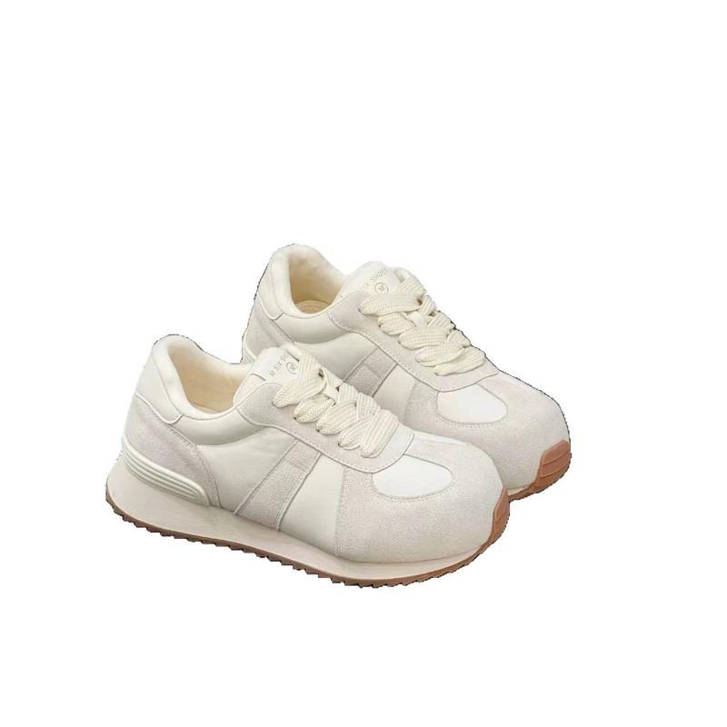 New Spring and Autumn Sports Running Casual Versatile Women's Thick Bottom Lightweight Round Head Daddy Non-Splendid