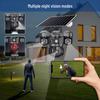 Solar-Powered Triple-Lens 4G Outdoor Surveillance Phone with Three Screens