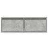 Vidaxl Szafka Pod Tv Z Oświetleniem Led, Szarość Betonu, 75X35,5X25 Cm