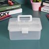 Clear Plastic Art Storage Box Watercolor Oil Painting Supplies Multipurpose Case Portable for