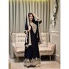 Conjunto de vestido e dupatta para almoço, especial de festival, com bordado pesado e trabalho de lantejoulas