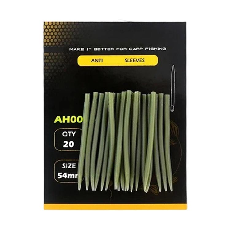 54mm/40mm Fishing Anti Tangles Sleeves Rubber Tip Tube Fishing Hook Sleeves Connect with Fishing Hook Easy to Use