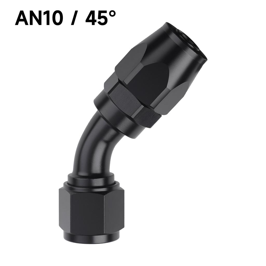 1 PCS Universal Straight 0 45 90 180 Degree Aluminum Car Swivel Hose End Fitting Adapter AN4/AN6/AN8/AN10 Oil Fuel CPE Line NPT