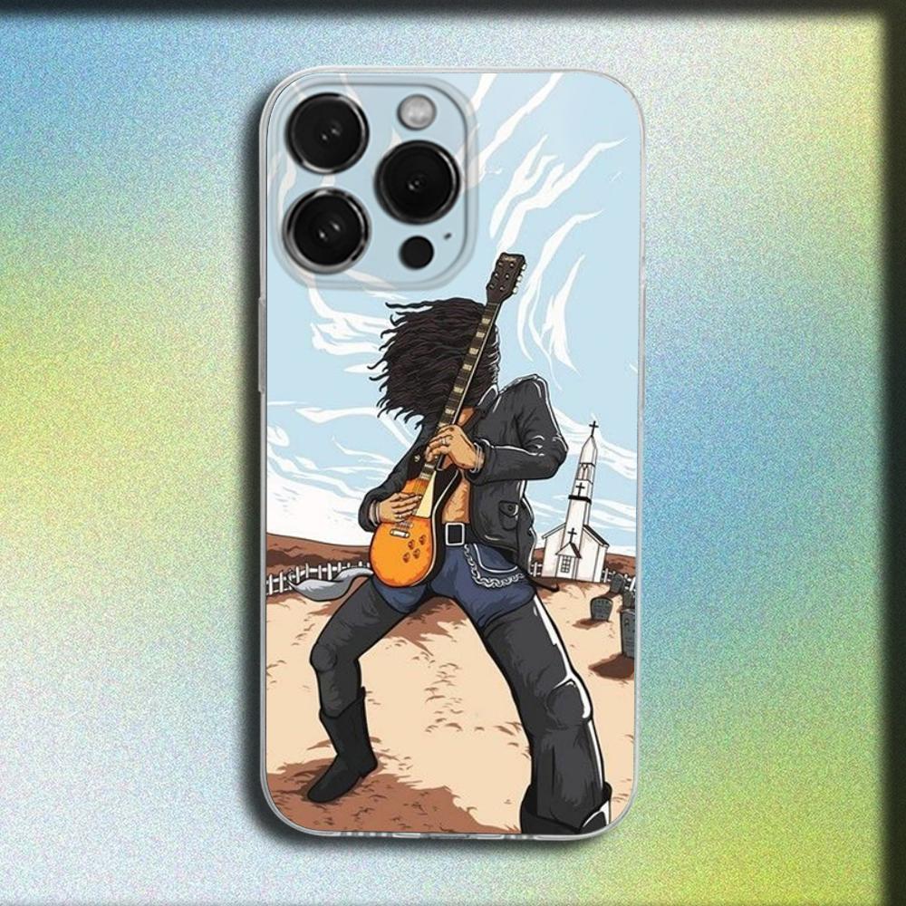

Band G-Guns N Roses Phone Case For iPhone 16,15,14,13,12,11 Plus,Pro,Max,XR,XS,X,Plus,SE,Mini Transparent Soft Cover iPhone11PROMAX