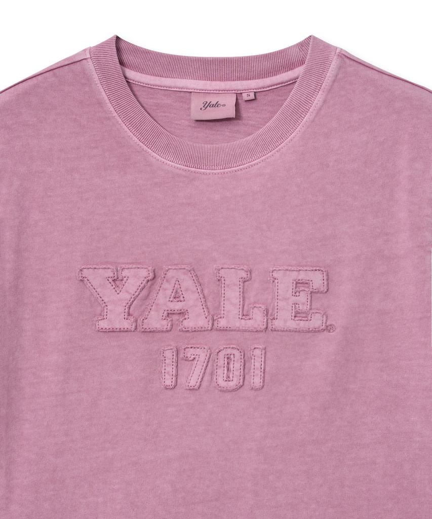 YALE Women'S Pigment Applique T-Shirt_Pink