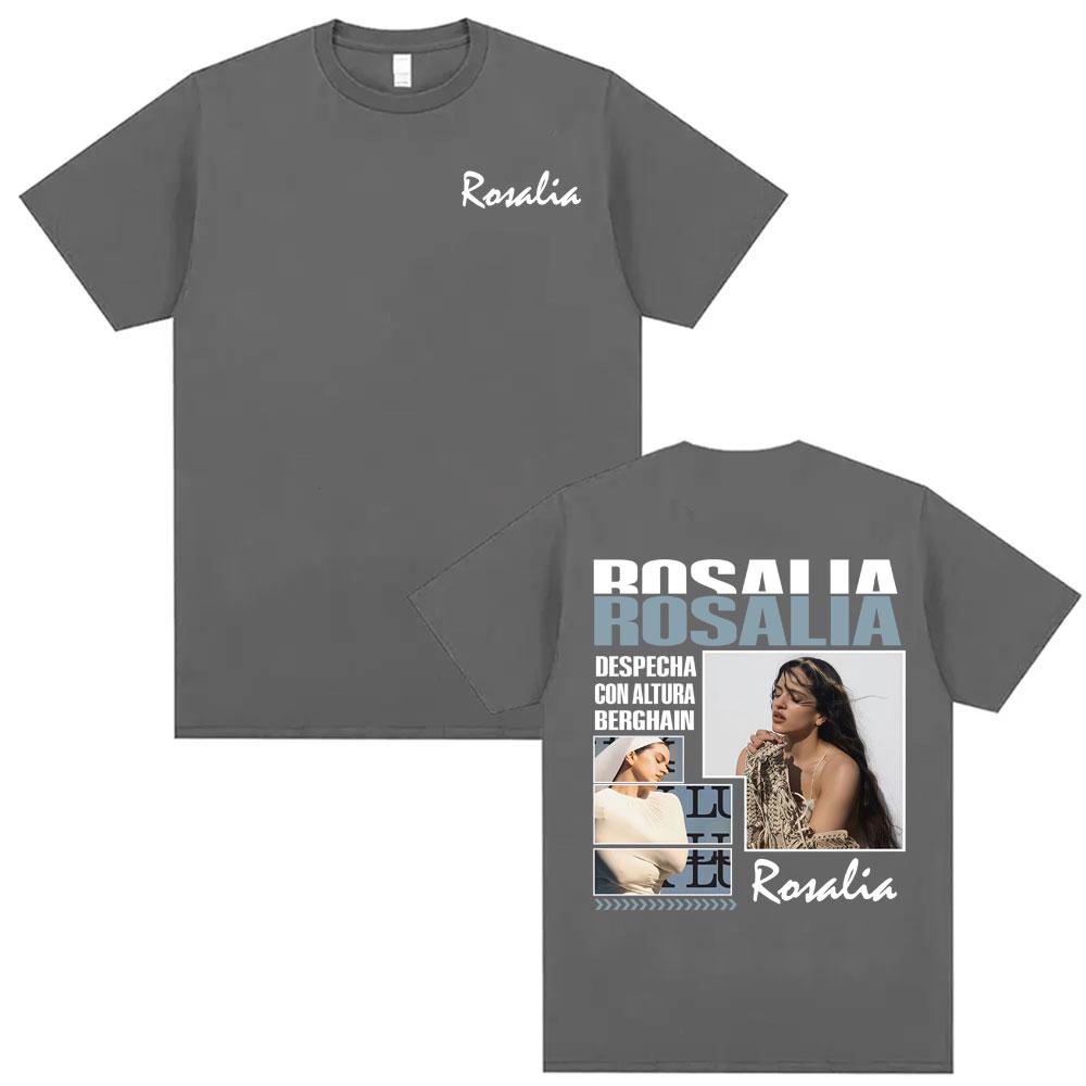 Singer Rosalia LUX New Album Tour Merch Tshirts Men Women Clothing Fashion Summer T Shirt High Quality Casual ONeck Tshirt