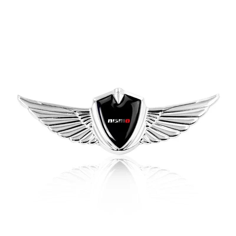 1Pcs Metal Car 3D Eagle Angel Wings Logo Trunk Fender Sticker For Nissan Nismo Note Armada Pulsar Pathfinder X-Trail Qashqai