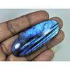 120Cts.Natural Labradorite Blue Flash Oval Cabochon Loose Gemstone 25X63X7MM B-304