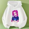 Autumn Warm K-pop Demon Hunters Girls Hoodie Long Sleeve Outerwear Saja Print Hooded Coat for Children Fashion Pullover Kid Tops