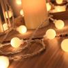 LED Flashing Fairy String Lights - Battery Operated Round Ball Christmas Decoration 