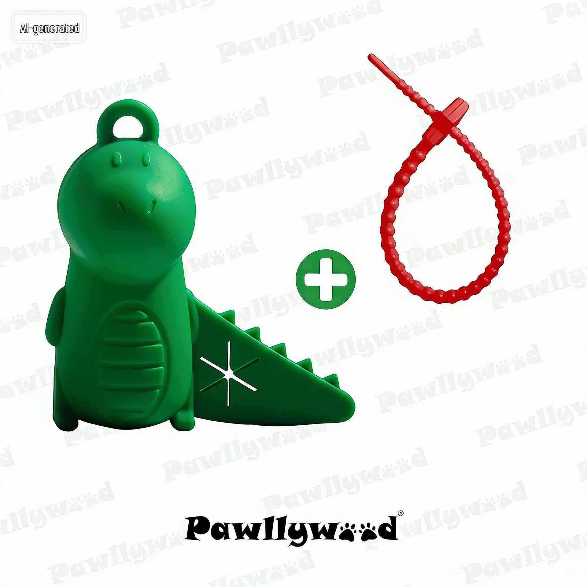 

Little Dinosaur Poop Bag Dispenser: Outdoor Pet Waste Bag Holder for Dog Walks
