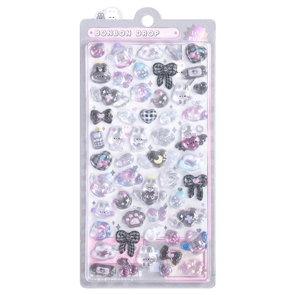 Kawaii Cartoon Animal 3D Relief Cute Stickers Children And Girls Decorative Sticker Birthday Gifts Creative Peripheral