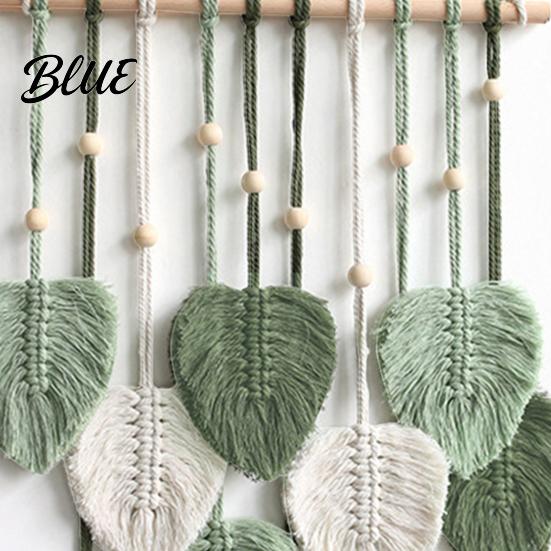 Harmony Creating Wall High Quality Macrame Handmade Large Boho Art Decor Yarn Woven Tapestry Leaf