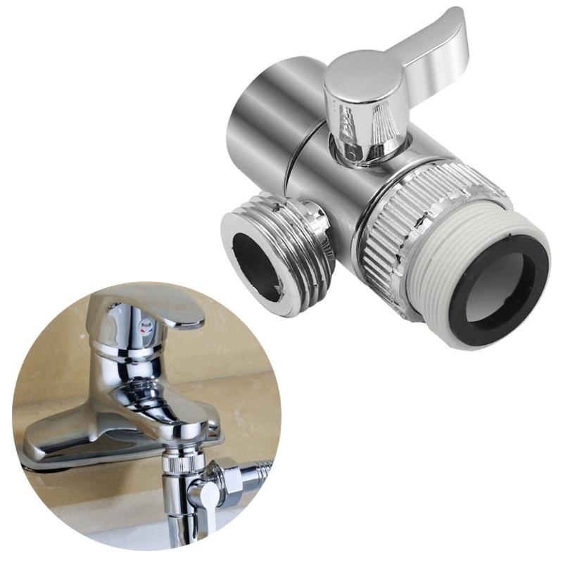 Upgrades Split Faucet Adapter with Double Function Two Way Tap Connector 360 Rotation  Sprayings for  Bathroom & Kitchen Use