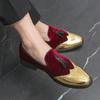 Men's British Tassel Suede Loafers: Retro Soft Sole Driving and Wedding Shoes