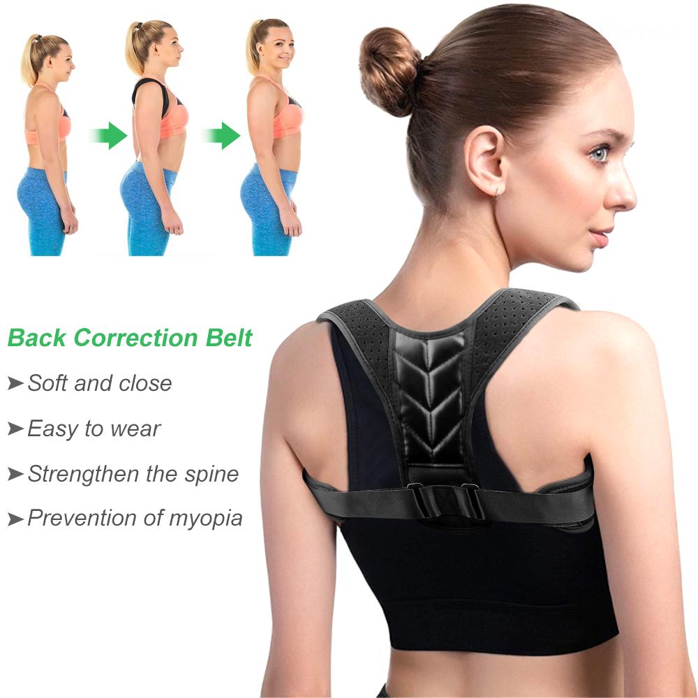 Adjustable Posture Corrector Preventing Humpback Protection Correction Belt Women Men Back Shoulder Support