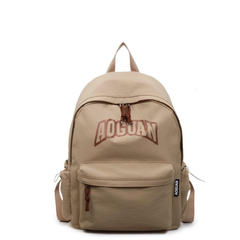 Niche schoolbag female junior high school simple leisure travel backpack large capacity college students class backpack tide