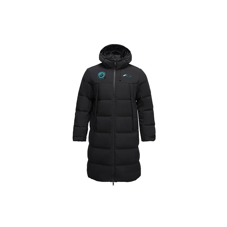Li Ning Sports Basketball Collection Down Jackets Men s Black Hooded Moderate Other AYMQ099-1 L