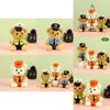 Charming Police Bear Plush Doll Decorative Keychain For Car And Motorcycle