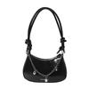 Pu Material Crossbody Bag For Women With Chain Detail And Zip Closure For Daily Use