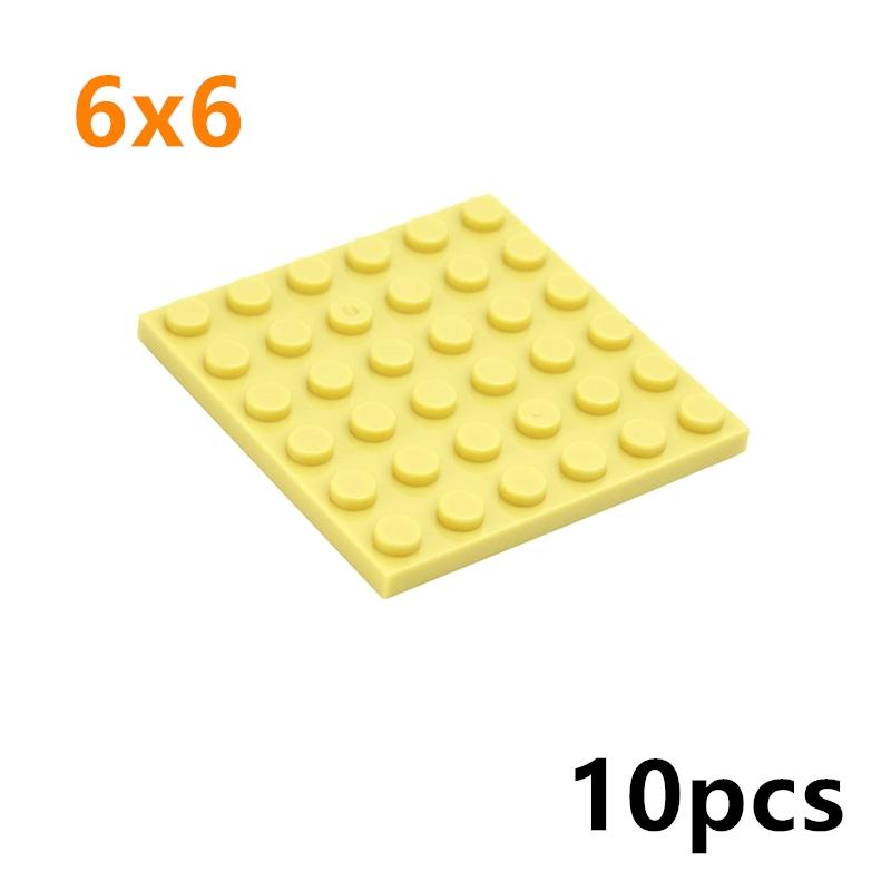 10Pcs DIY Thin Plate 3958 Classic Building Blocks 6x6 Dots Figures Educational Creative Parts Compatible Bricks Leduo Kid Toys
