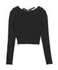 HARDCORE HAPPINESS Ribbon Tie Knit_Black