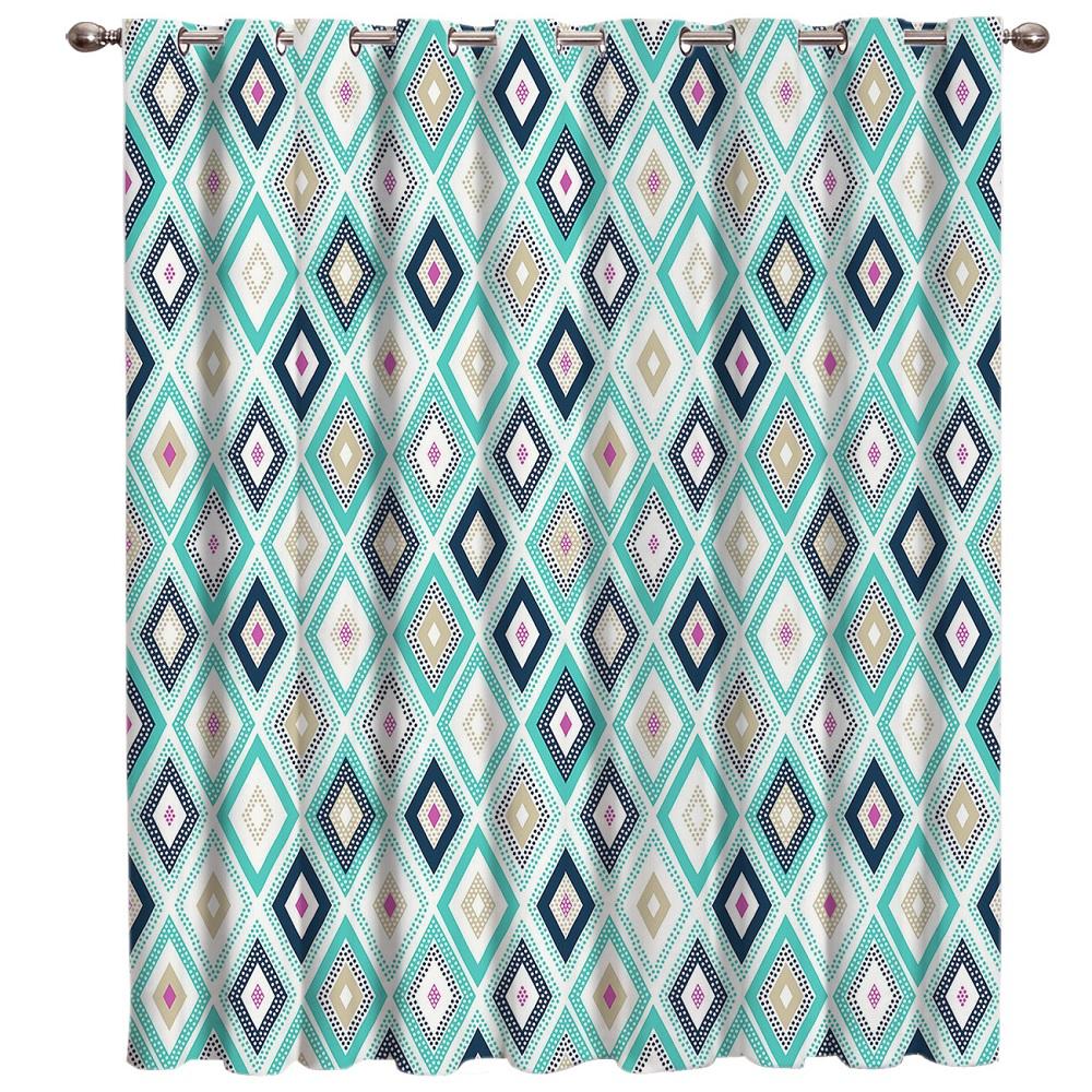 Nordic Ethnic Geometic Window Curtains Curtains for Living Room Decorative Items Living Room