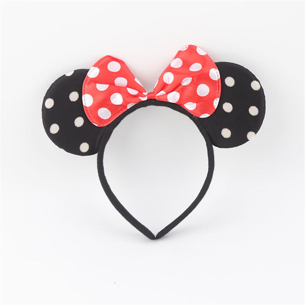 Favors Bows Knot Hair Hairbands Baby Girls Ears Headbands Lovely Pink Mom Party Ears Lovely Boys Mickey Minnie Black Accessories