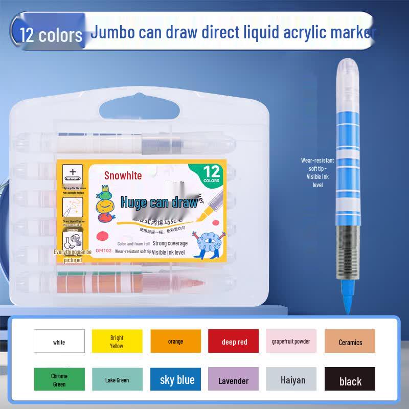 Snowhite POMAC Acrylic Marker Pens