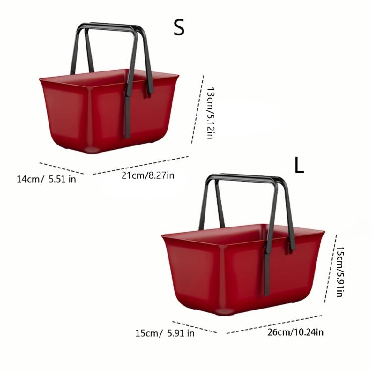 Bathroom Organizer With Handle Ventilated Portable Storage Basket For Shower Accessories Bath Essential Container