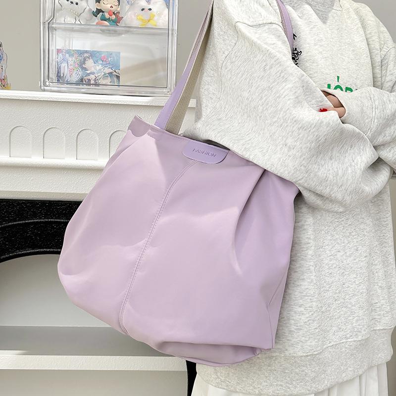 Casual Large Capacity Women's Canvas Tote Bag - Versatile, Fashionable Shoulder Bag for College Students In Autumn