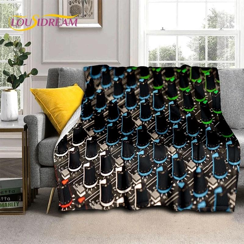 3D Vinyl Record Music DJ Screen Tape Soft Blankets,Keep Warm Throw Blanket Comfortable Blanket for Picnic Beds Sofa Home Bedroom