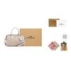 Coach Rowan 18 Klassischer Print Reißverschluss Synthetikleder Schulter Crossbody Handtasche Kleine Damenhandtaschen Vanille-Weiß CW329-IMXDM