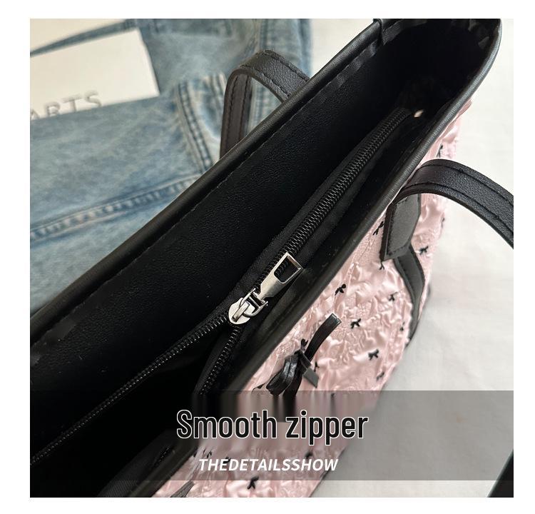 Damen Punkte Schleife Tragetasche & Umhängetasche