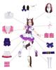 Special Week Cosplay Costume with Tail and Competition Uma Musume Cosplay Costume for School and Stage Wear Week Tail and Wig Size [Excellent Product]