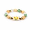 Elastic Hummingbird Bracelet with Pendant Beaded Bracelet Metal Tube Crystal Bracelet  Party Favors