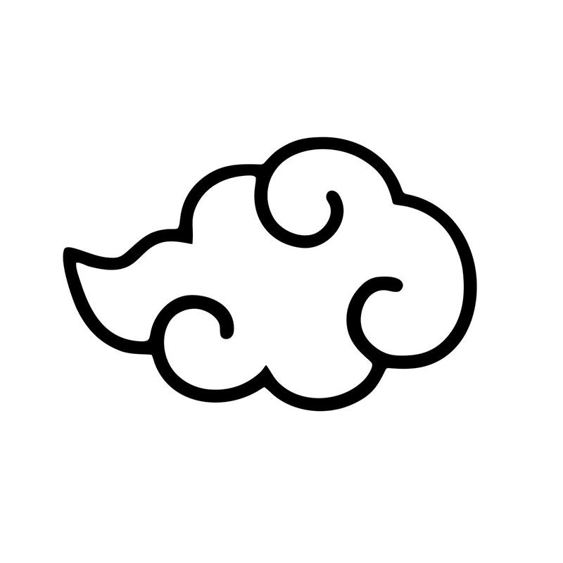 Car Stickers Customizable Waterproof Easy Install No Residue Anime Ninja Red Cloud Vinyl for Car Laptop Wall Multi Sizes 15CM