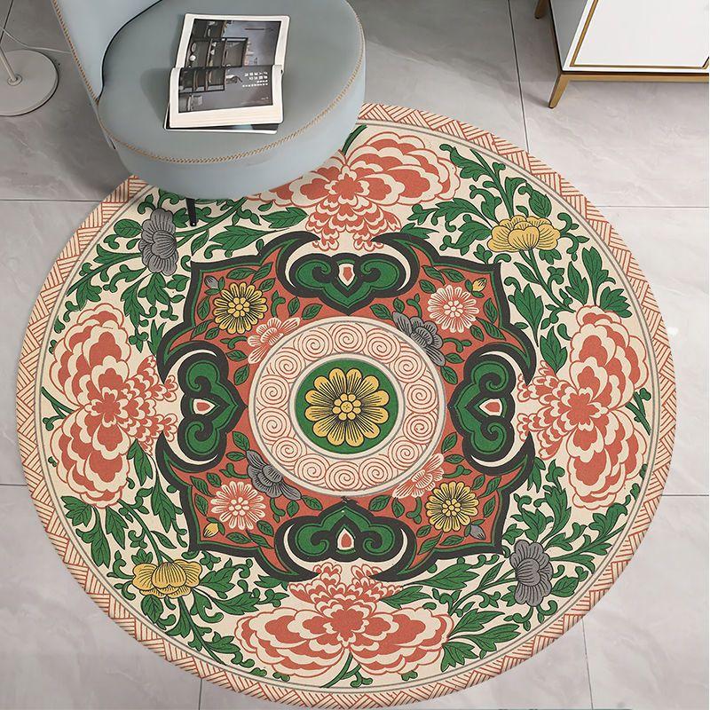 Round Carpet for Living Room Bed Room Floor Carpets Home Decor 3D Printed Rugs Anti-slip Mat